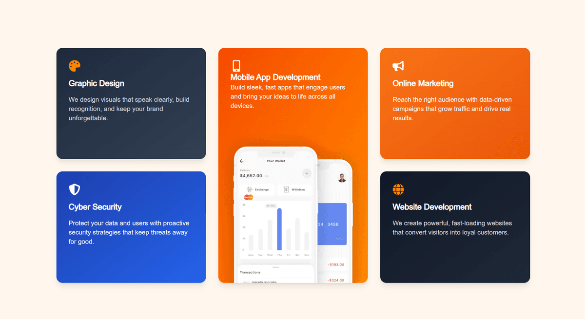 Krystal technology website heropage interface
